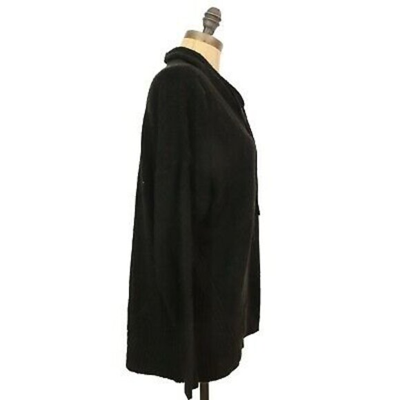 Philosophy Dolman Sweater Top Size XS Funnel Neck Tie Black NWT B87 - Picture 3 of 5